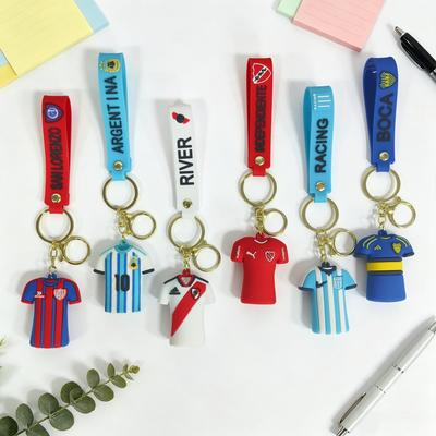 World Cup Soccer Team 3D Rubber Keychain Pendant Gift