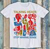 Summer Unisexs Pure Cotton Vintage Talking Heads Tshirt Casual Stylish Loose And Breathable Suitable For Everyday Wear