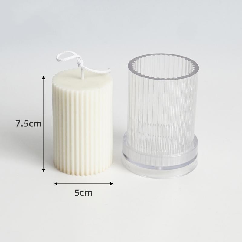 

Форма для цилиндрической свечи своими руками, тонкая полосатая акриловая форма 7,5X5 см, геометрическая цилиндрическая форма, форма для изготовления декоративных свечей своими руками