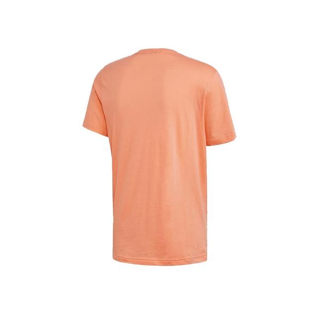 Adidas Originals Trefoil Logo Casual Sports Breathable Moisture-Wicking Round Neck Short Sleeve T-Shirt Men T-Shirts Pink FM9963