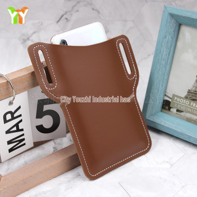 PU Leather Waist-Hanging Phone Pouch - Portable Belt Tool Storage Case