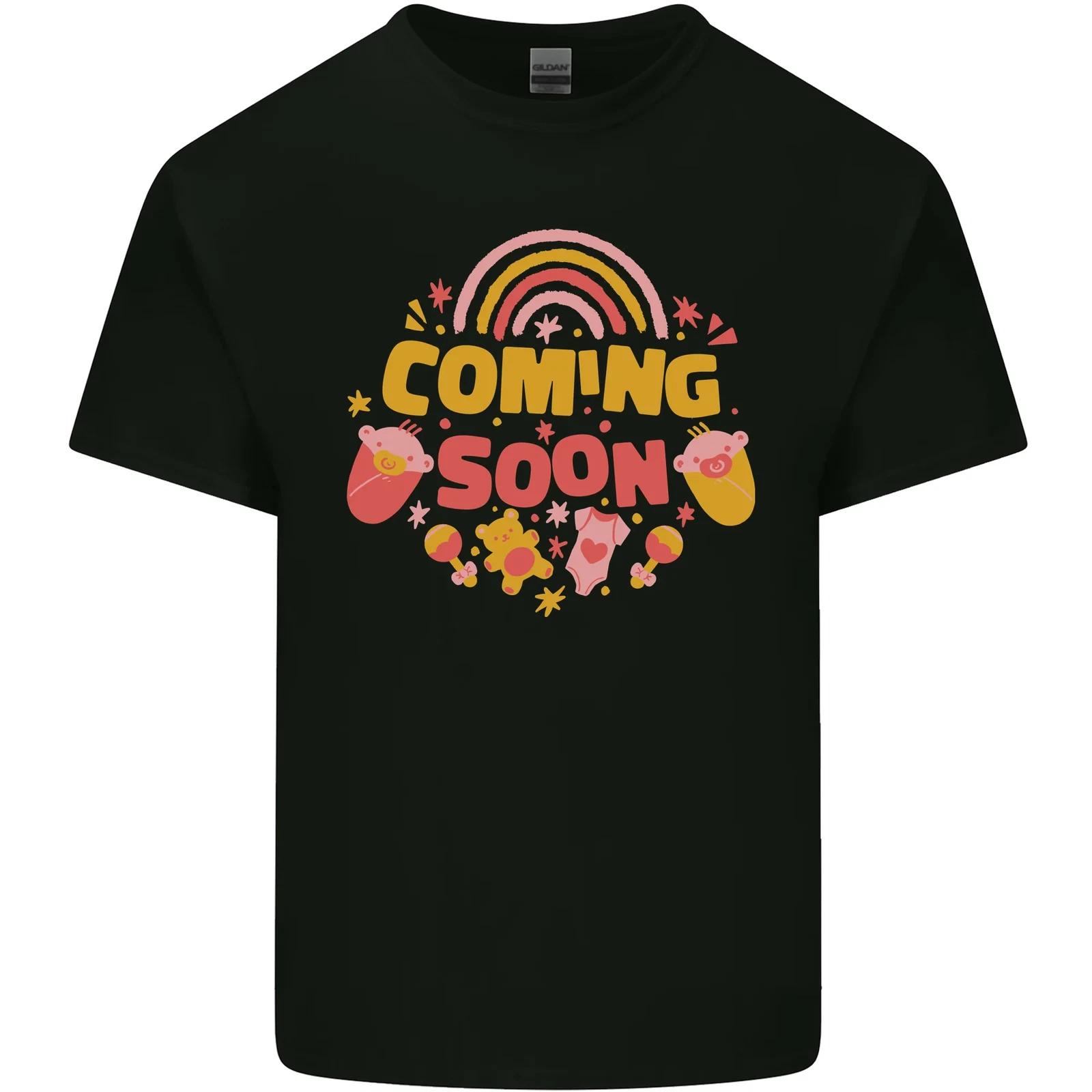 Coming Soon New Baby Pregnancy Pregnant Kids T-Shirt Childrens M