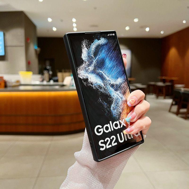 Hand Band Silicone Case For Samsung Galaxy S25ultra S 25 24 23 S21 S23 S24 Fe S22 S25 Plus Ultra Wrist Strap Stand Holder Cover