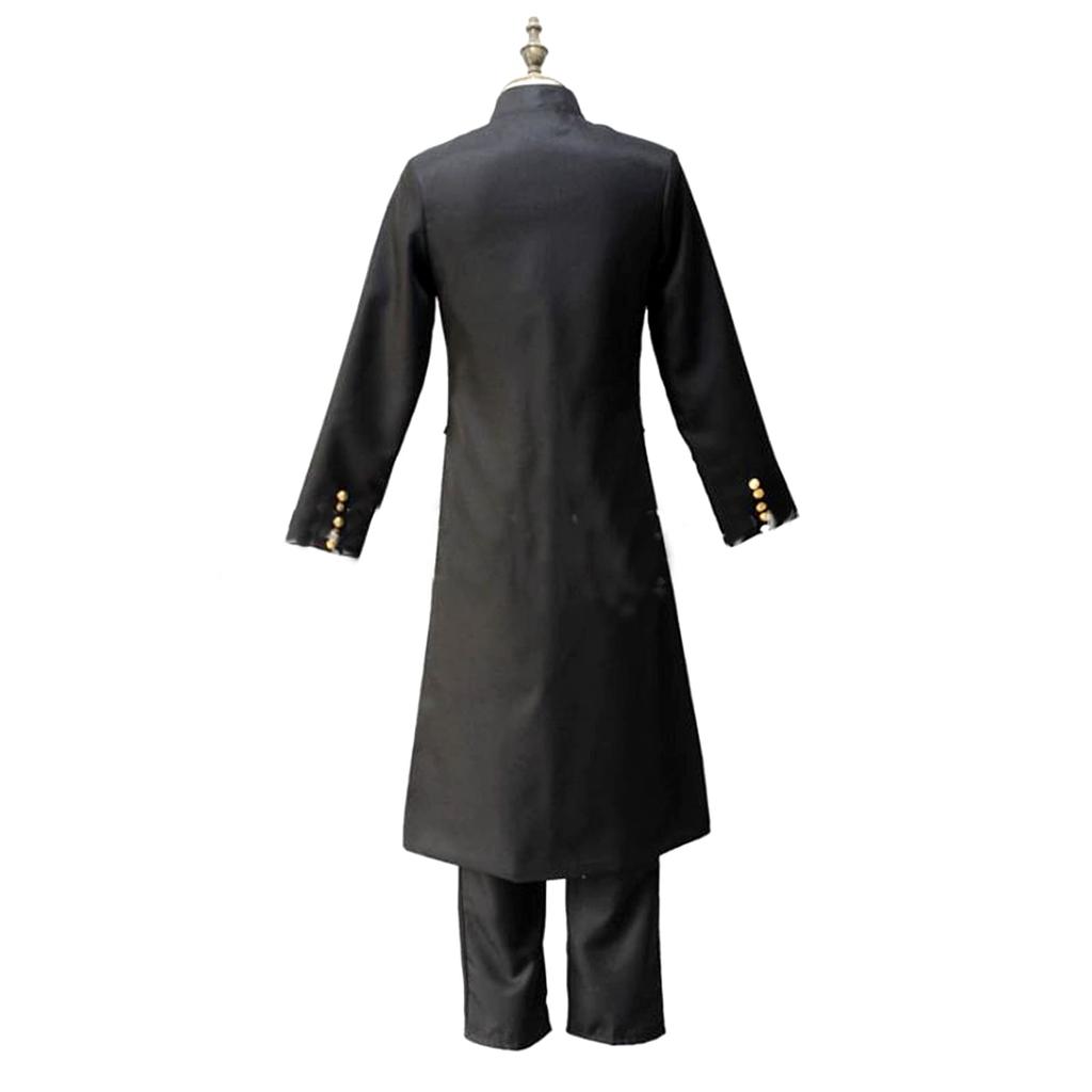 [SCGEHA] Gakuran Cosplay Long School Uniform Costume for Halloween, 3 Sizes Available, Includes 2 Balloons (L)