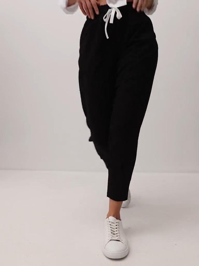 OZON Women's High-Waist Slimming Joggers with Pockets 