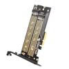 Hot! NEW Dual M.2 PCIe 4.0 Adapter For NVMe/NGFF SSD NVMe (M Key) And SATA (B Key) SSD To PCIe X4 X8 X16 Slot For Desktop PC SK6