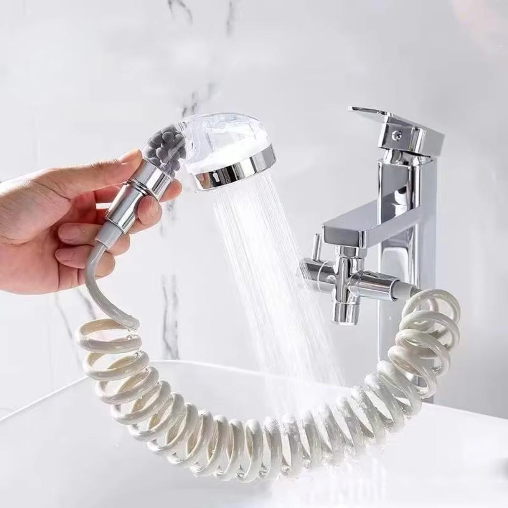 Filterable Shower Head Hangable Faucet Diverter Valve Water Tap Connector  Hair Salon