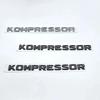 DLA Mercedes Benz Kompressor Emblemat Tylny Bagażnik Napis Chromowane Czarne Naklejki z Logo CLK SLK SL CLS ML A B C S R Klasa XH4