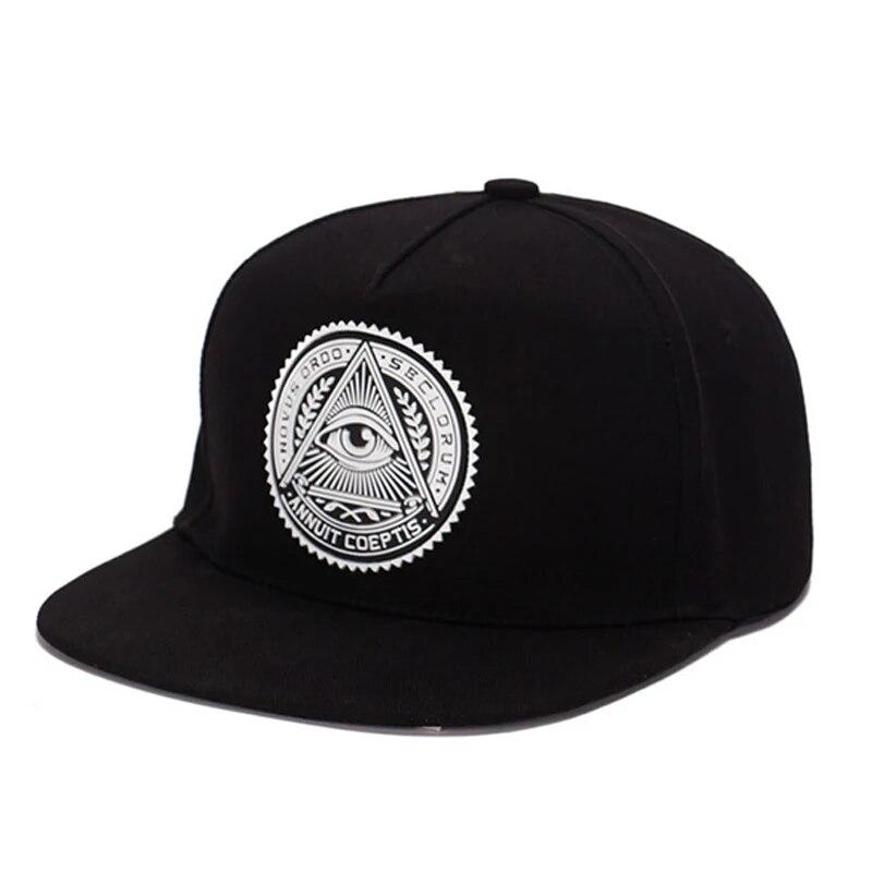 New Baseball Cap Eye Pattern Man Women Snapback Caps Hip Hop Hats For Men Classic Casual Band Rock Embroidery Casquette Hat