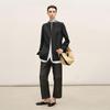 2026 Spring Collection Collarless Straight Fit Long Blazer
