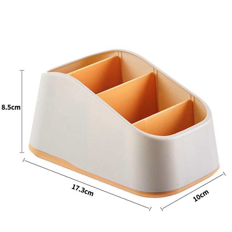 1pc Remote Control Holder Desktop Storage Box Tv Remote Control Phone Trapezoidal Basket Stationery Organizer Case Home Hotel