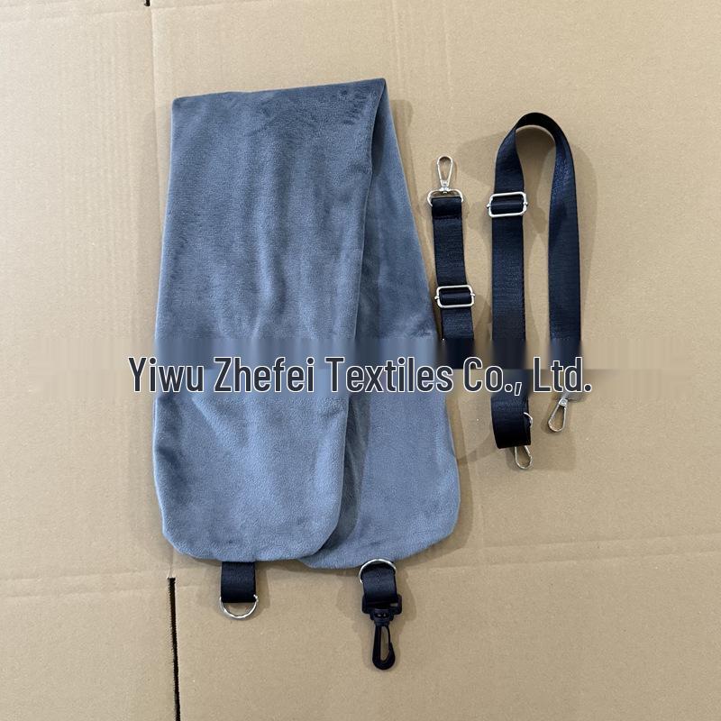 Refillable Travel Neck Pillowcase with Explosion-Proof Zipper and Storage Bag for Airplane Pillow or Clothing