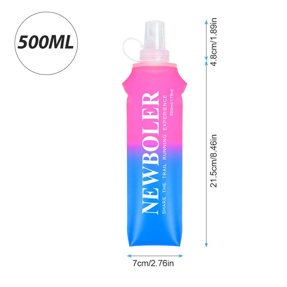 NEWBOLER 150/250/300/500ml Water Bottle TPU Folding Soft Flask Outdoor Sport Running Camping Hiking Travel Portable Water Bottle