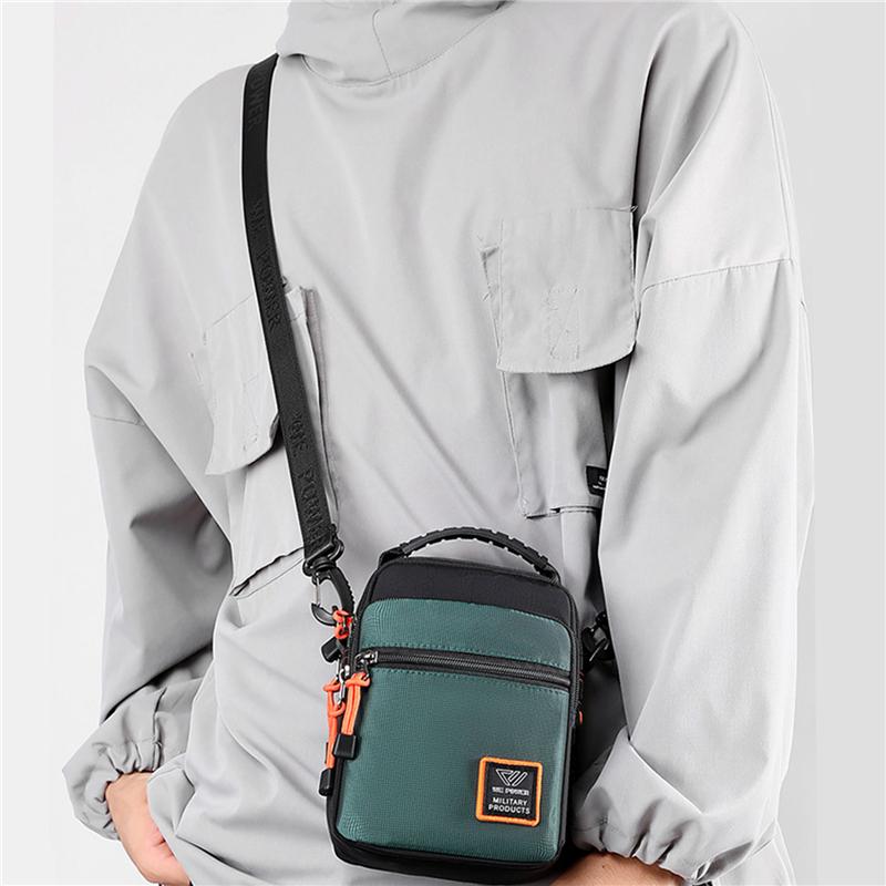 Moda masculina náilon pequena bolsa casual mini bolsa masculina crossbody ombro mochila masculina carteira e bolsa