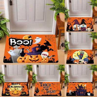 Halloween Dekorative Willkommen Fußmatte Rutschfeste Fußmatte Zuhause Badezimmer Toilette Bodenmatte Für Eingangsbereich Heimdekoration