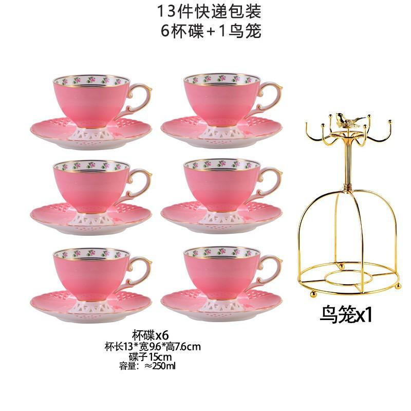 Bone China Coffee Set Ceramic Afternoon Tea Set British Light Luxury Simple Household Modern Ceramic Cup And Saucer Pot
