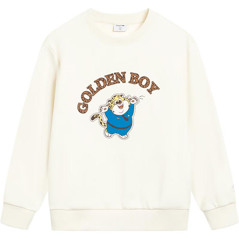 LI-NING Kids  Disney Collaboration Loose Fit Round Neck Sweatshirt 160