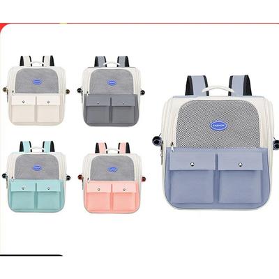 Haustierrucksack, Tragbar für Katzen und Hunde, Kleine und mittelgroße Hunde, Teddy Faltbarer Rucksack, Umhängetasche, Katzentasche, Atmungsaktiv