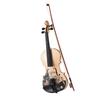 4 4 Acoustic Violin Basswood Topboard Side Back Board Maple Scroll with Carry Case Bow Rosin for Kids Students Beginners