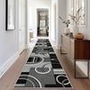 Modern Geometric Carpet Rug Home Decoration Retro Boho Runner Floor Mat Living Room Hallway Bedroom Navy Grey Bedroom Decor