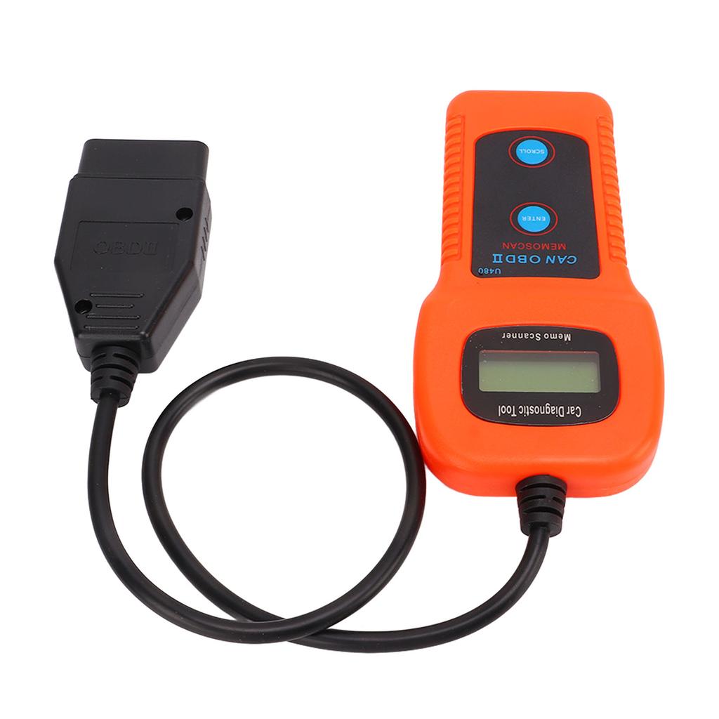 U480 Car OBD2 Diagnostic Scanner LCD Display 10?12V DC Universal Engine Code Reader Tool