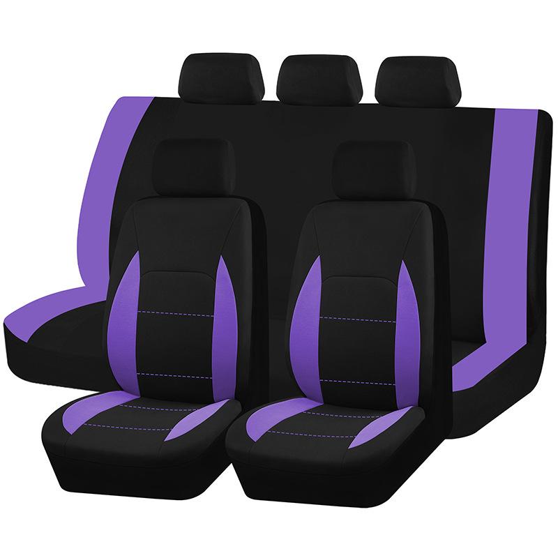 Universal Car Seat Cover Kit 9 PCS Full Seat Covers for Auto Car Seat Protect Luxury Breathable Mesh Seat Cover