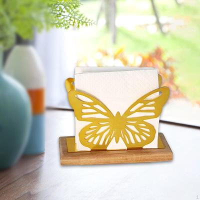 Butterfly Napkin Holder for Table Countertop Organizer Compact Paper Tissue Dispenser Bar