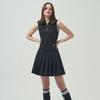 Sleeveless Dress Bk Collar Point