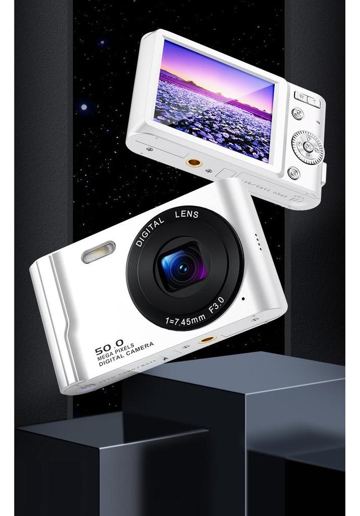 Student-Friendly 4K HD CCD Portable Digital Camera for Photos & Videos - Ideal for Campus & Travel