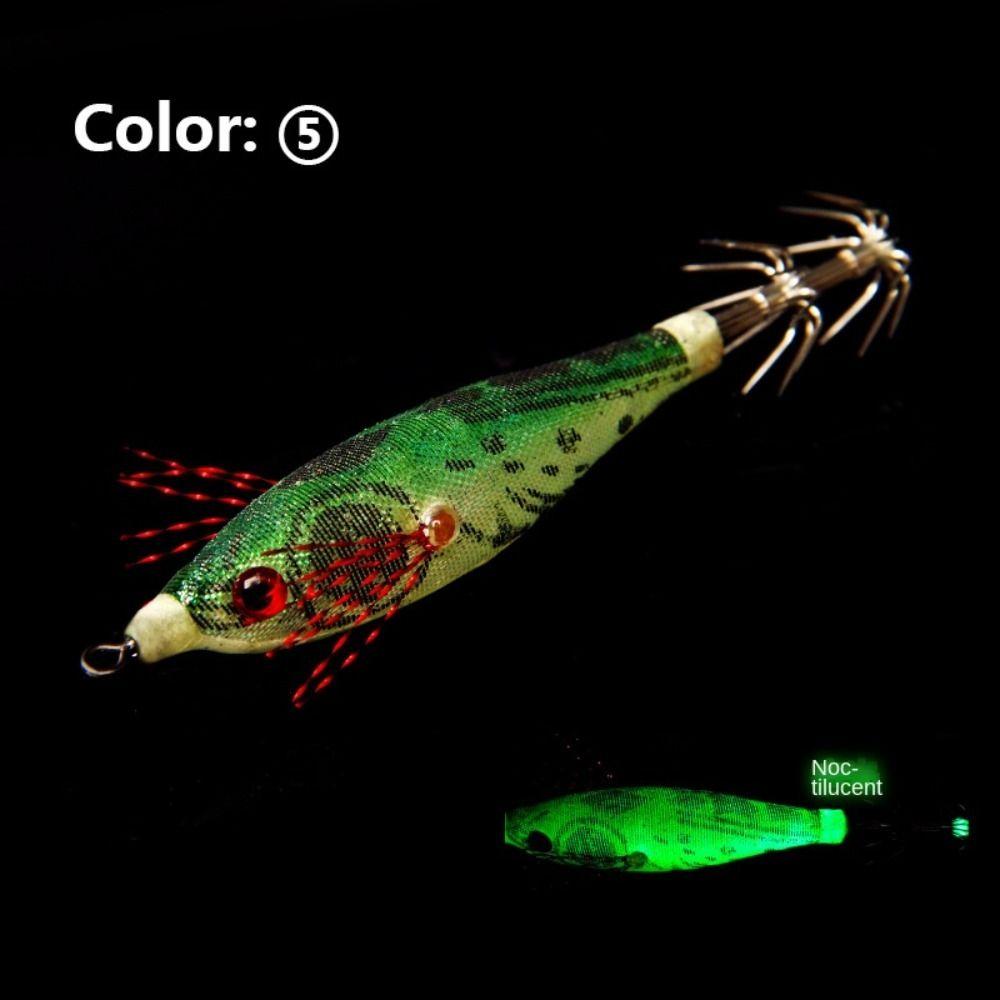 Lead Sinker Wood Shrimp Lures Jigs Hook Octopus Lure 2024 Squid Hook Simulation