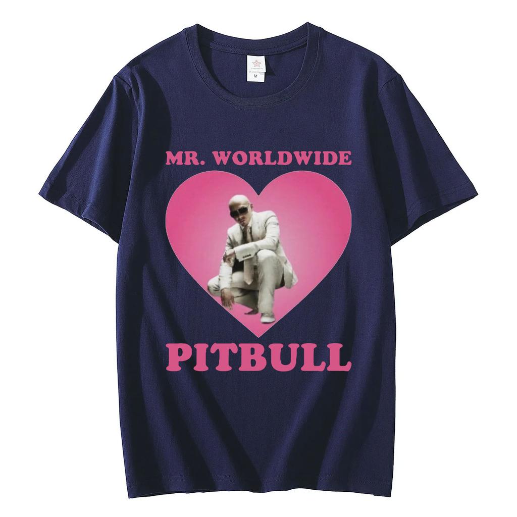 Mr Worldwide Pitbull Graphic T Shirts Men Fashion Hip Hop Oversized Tshirt 100 Cotton Casual Short Sleeve Tshirts Streetwear