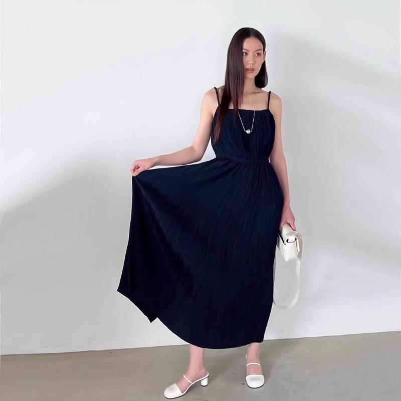 Brand New Summer Chic Red Mules Sandals Women Elegant Round Toe High Heels Black Slip On Slides Shoes