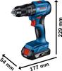Combo Kit 18V Gdx 18V-285 + Gsb 185-Li 2*2.0Ah - B 6019N2124