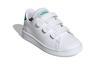 Adidas Neo ADVANTAGE Synthetic Leather Comfortable Low top Kids' Skateboarding Shoes White Children Aged 3 7 Years Old EF0223