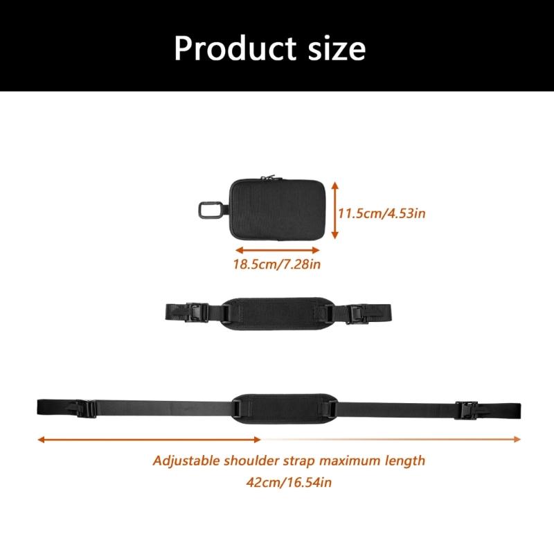 900D Nylon Carrying Case Phone Bag For Original Gen 3 Wireless Speaker With Adjustable Shoulder Strap Black