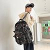 Schultasche Koreanisch Rucksack mit großer Kapazität Herren Trendig Cool Lässig Graffiti Rucksack für Männer Mittelschüler College-Student Rucksack