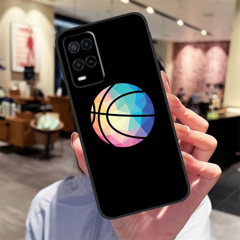 Basketball Ball Case For Oppo A94 A74 A54 A18 A38 A58 A78 A98 A40 A60 A80 A16 A76 A96 A15 A17 A77 A57S Cover
