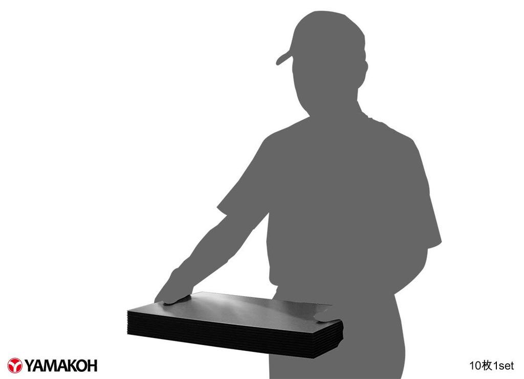 Yamako Pladan Sheets, 301x450mm, 5mm Thick, 10 Sheets (Black)