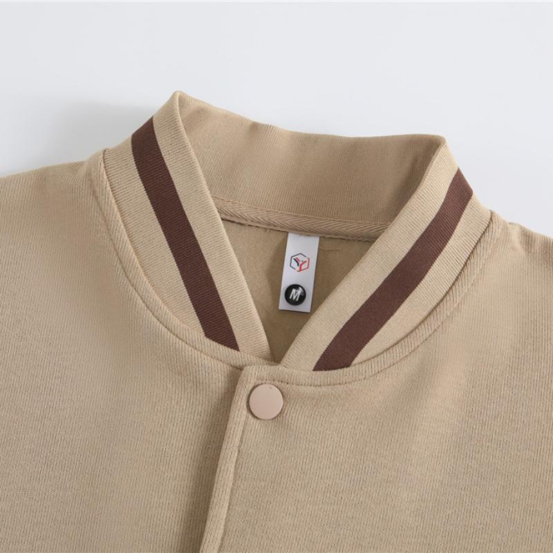 Toamnă Nou Bumbac Oxigen Jachetă Subțire de Baseball cu Nasturi Cămașă de Baseball cu Mâneci Lungi Top de Cuplu Îmbrăcăminte de Lucru Jachetă cu Guler Înalt Uniformă de Echipă