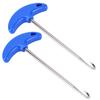 2PCS T Handle Style Remove Install Brake Spring Hook Puller Tool for Motorcycle Bike ATV Blue