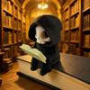 Gothic style skull hooded reading small death god ornament, Halloween desktop decoration, bedroom, study, office ornament