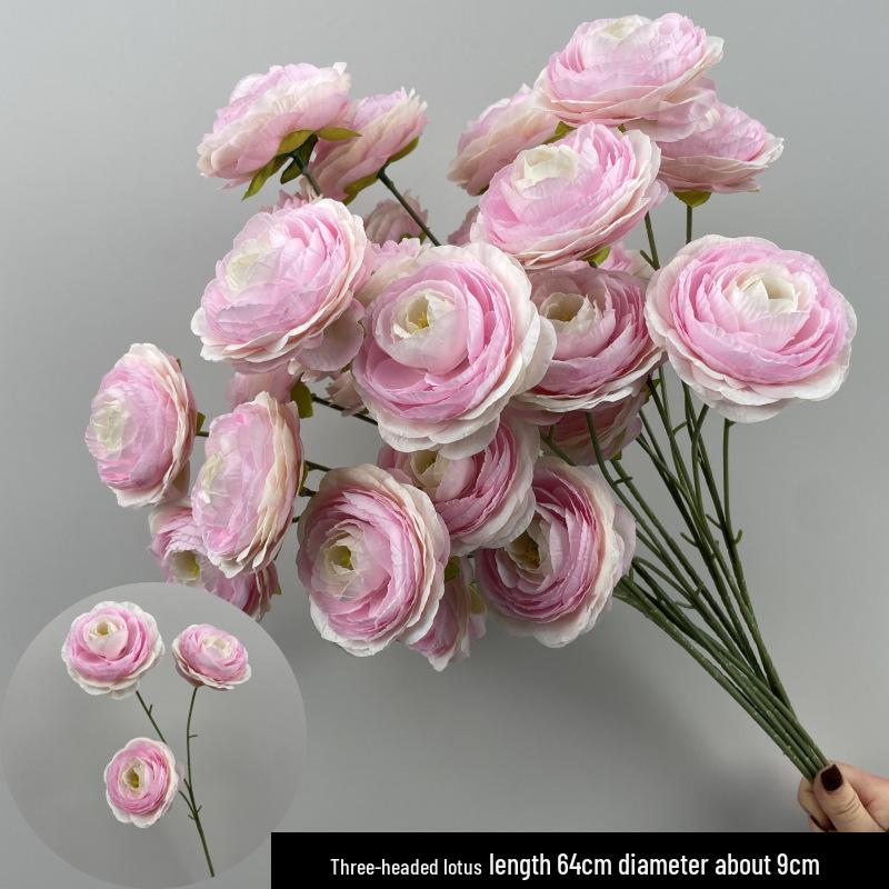 Wedding Pink Series Peony and Rose Artificial Flowers for Decorations