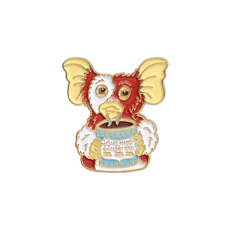 Little Elf Enamel Pins Custom Horror Movie Brooches Lapel Badges Cartoon Punk Animal Jewelry Gift for Fans Friends