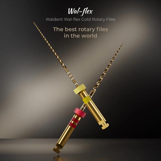 Waldent Wal-flex Gold Rotary Files - Assorted