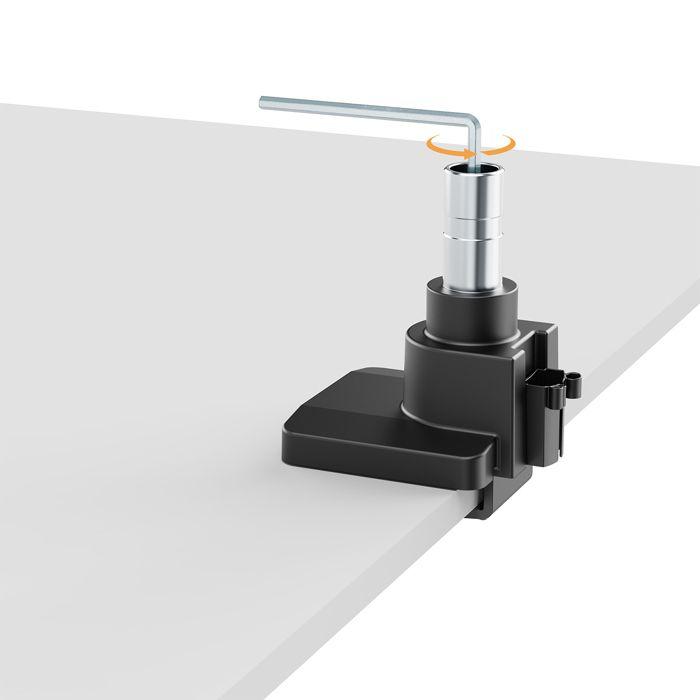 Support de moniteur - maclean - mc-968 - double bras - ressort à gaz - 17-57 pouces - 27 kg