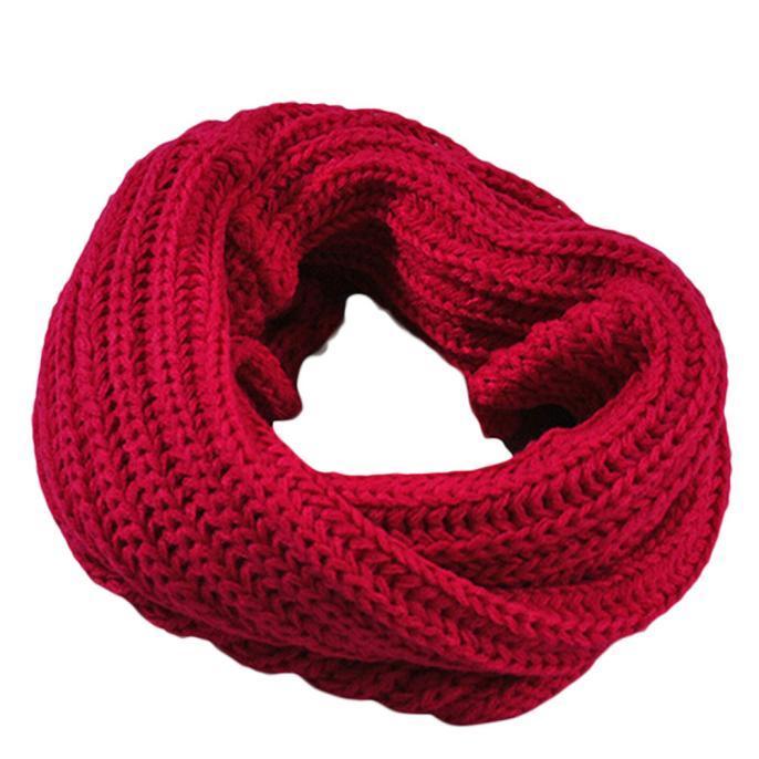 Knitted Circle Wool Scarf Shawl Wrap Winter Warm Collar 