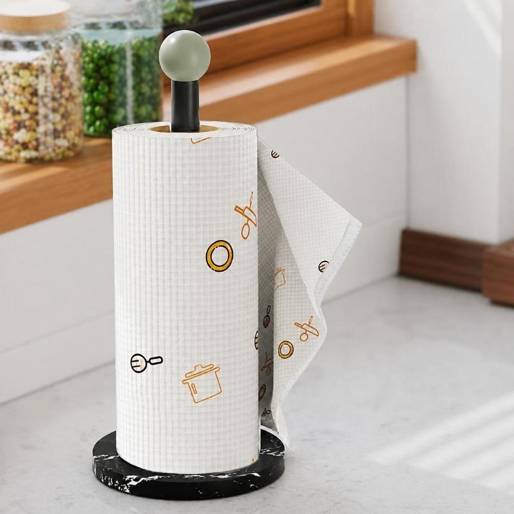 Black Green Paper Towel Holder Weighted Base Standing Paper Towel Rack  Home Decor