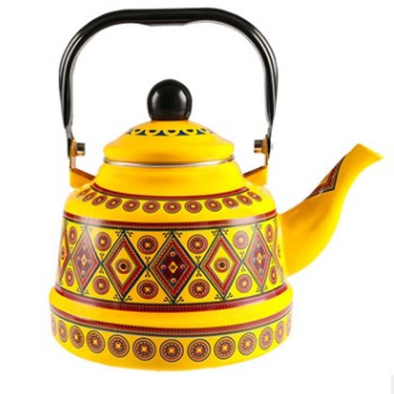 Enamel Porcelain Teapot: Heat-Resistant Kung Fu Tea Kettle for Induction and Gas Heating