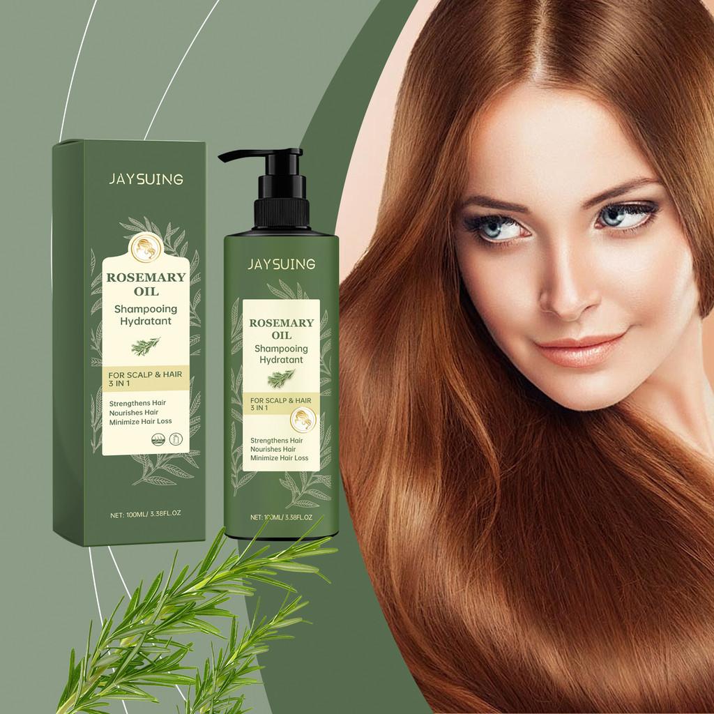 Jaysuing Rosemary Shampoo Gentle Cleansing Moisturizing Hair Treatment For Soft Silky Hair