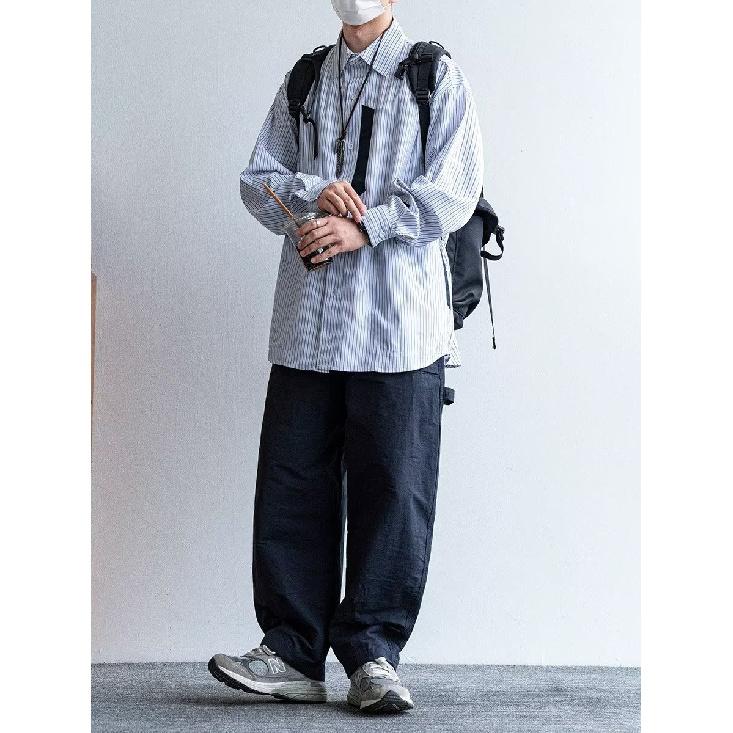 2024 Letter Long Sleeve Shirt Japanese Hong Kong Style Ins Loose Shirt Boys Summer Trendy Versatile Casual Coat